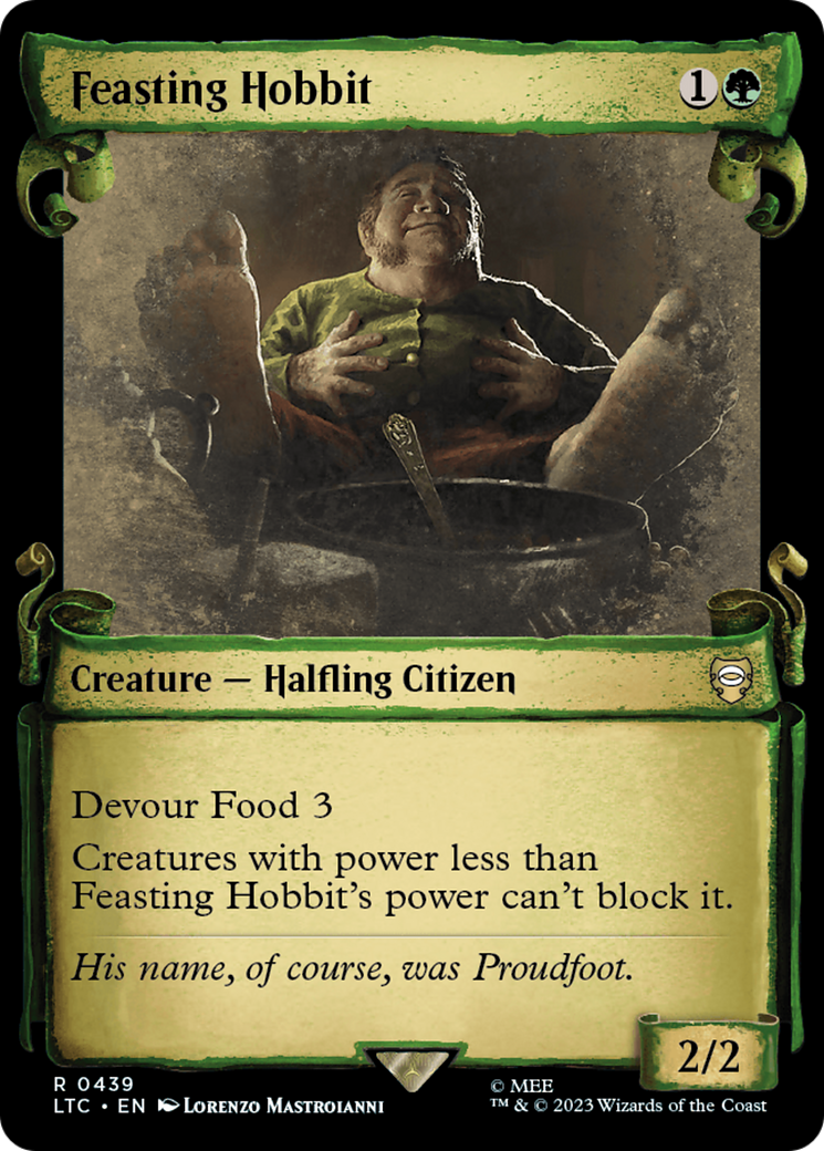 Feasting Hobbit [The Lord of the Rings: Tales of Middle-Earth Commander Showcase Scrolls] | Lots Moore NSW