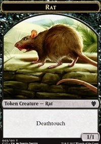 Rat (003) // Cat (001) Double-sided Token [Commander 2017 Tokens] | Lots Moore NSW