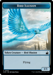 Elf Knight // Bird Illusion Double-Sided Token [Ravnica Remastered Tokens] | Lots Moore NSW