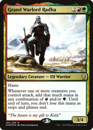 Grand Warlord Radha [Dominaria Promos] | Lots Moore NSW