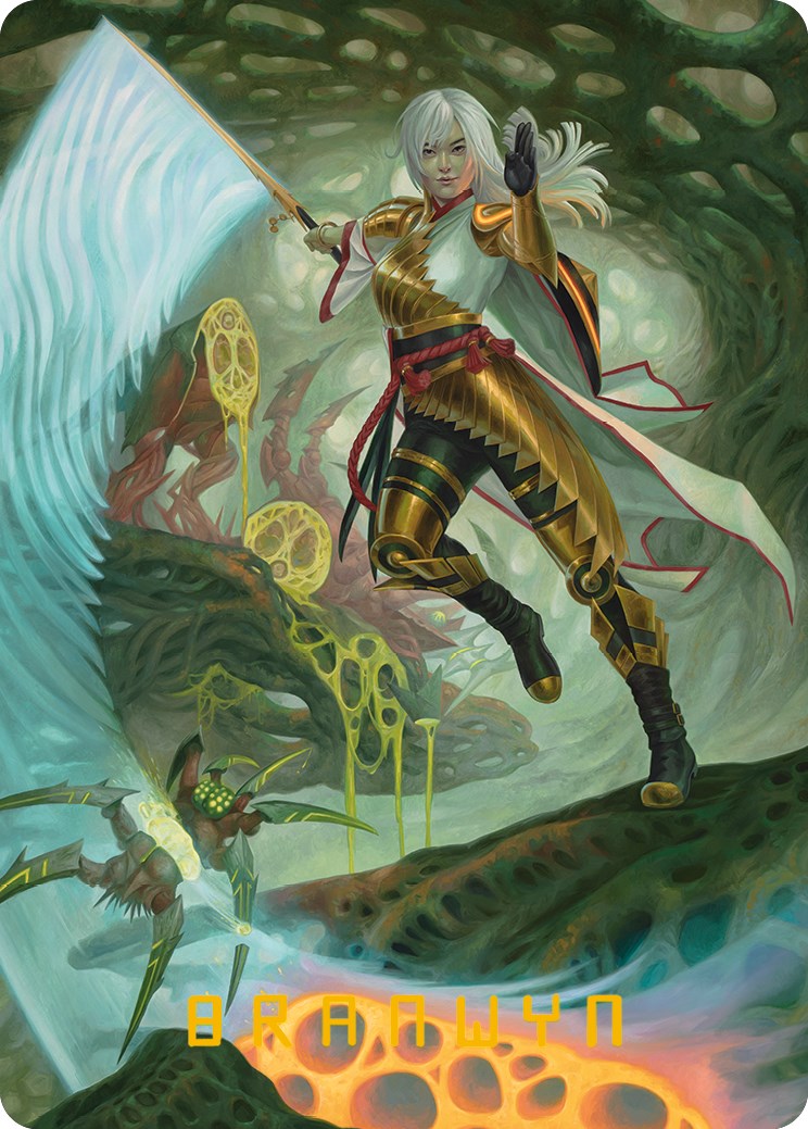The Eternal Wanderer Art Card (Gold-Stamped Signature) [Phyrexia: All Will Be One Art Series] | Lots Moore NSW