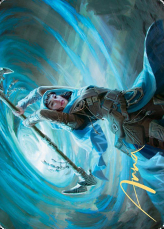 Sea Gate Stormcaller Art Card (Gold-Stamped Signature) [Zendikar Rising Art Series] | Lots Moore NSW