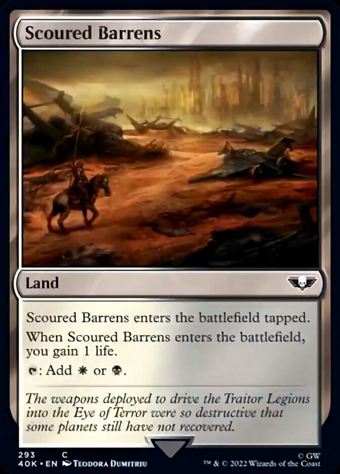 Scoured Barrens (Surge Foil) [Warhammer 40,000] | Lots Moore NSW