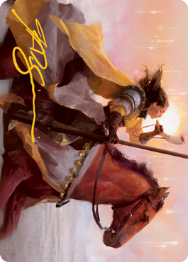 Sunrise Cavalier Art Card (Gold-Stamped Signature) [Innistrad: Midnight Hunt Art Series] | Lots Moore NSW