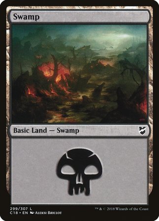 Swamp (299) [Commander 2018] | Lots Moore NSW