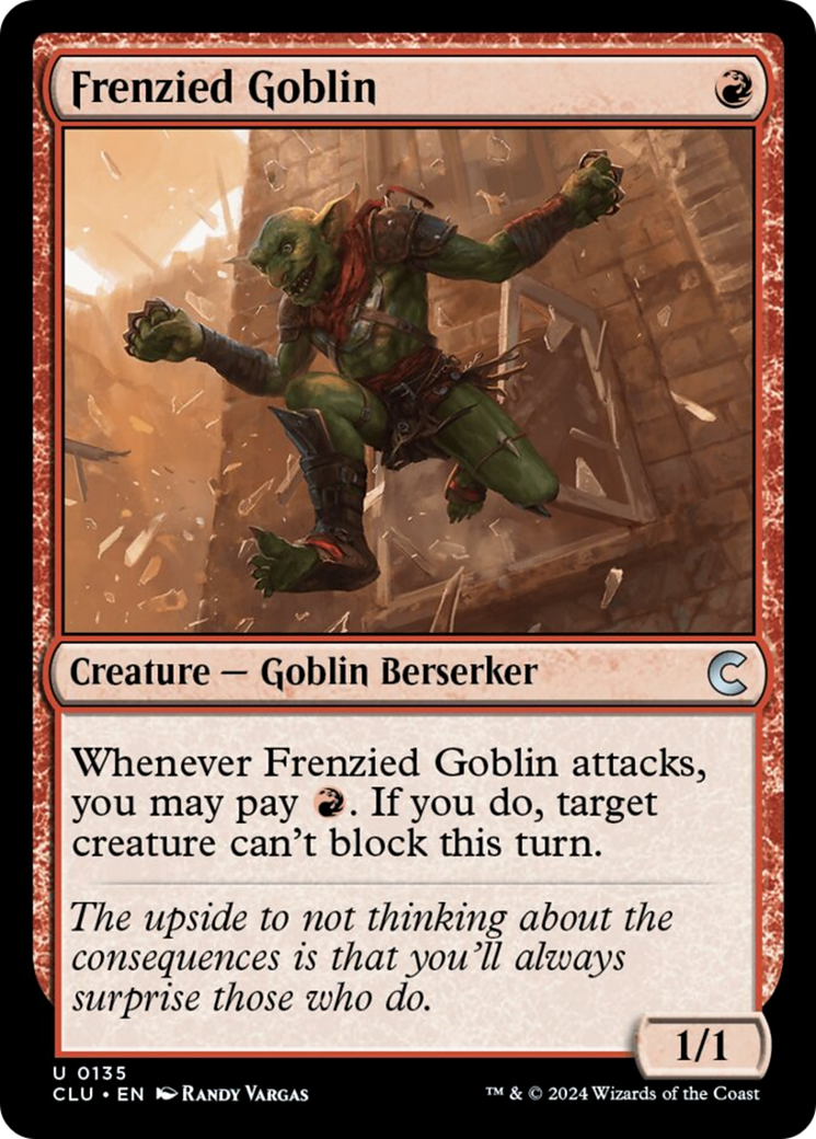 Frenzied Goblin [Ravnica: Clue Edition] | Lots Moore NSW