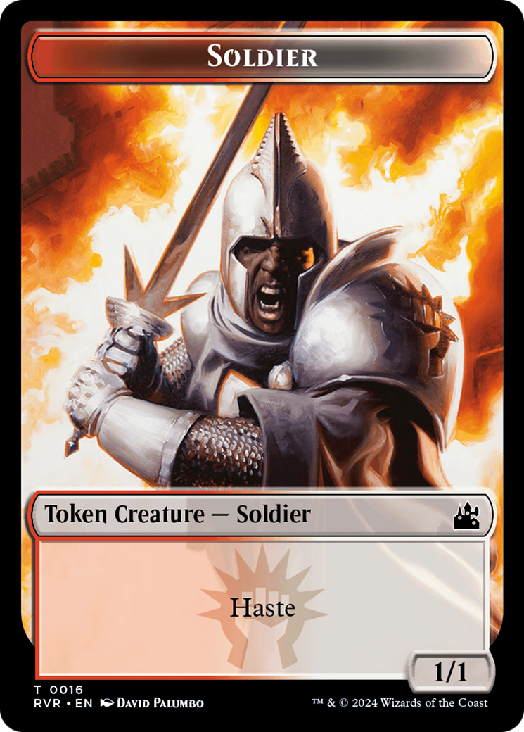 Bird // Soldier Double-Sided Token [Ravnica Remastered Tokens] | Lots Moore NSW
