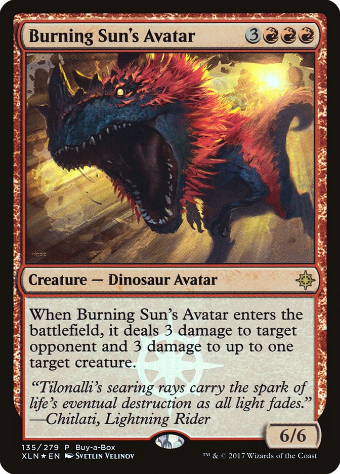 Burning Sun's Avatar (Buy-A-Box) [Ixalan Promos] | Lots Moore NSW