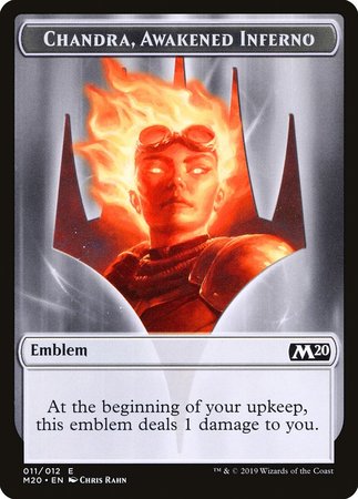 Emblem - Chandra, Awakened Inferno [Core Set 2020 Tokens] | Lots Moore NSW