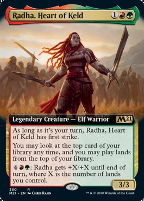 Radha, Heart of Keld (Extended Art) [Core Set 2021] | Lots Moore NSW