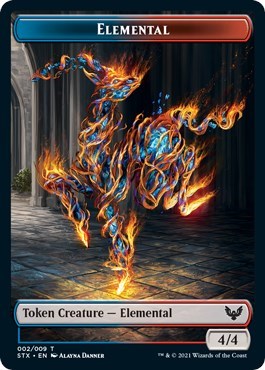 Elemental // Pest Token [Strixhaven: School of Mages Tokens] | Lots Moore NSW