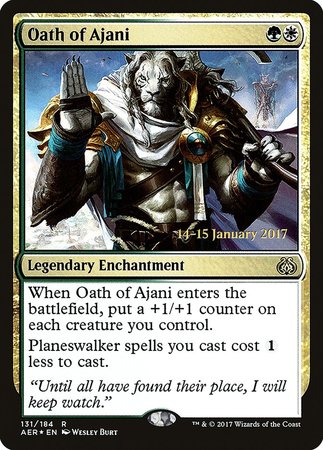 Oath of Ajani [Aether Revolt Promos] | Lots Moore NSW