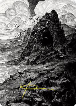 Mountain Art Card (Gold-Stamped Signature) [Innistrad: Crimson Vow Art Series] | Lots Moore NSW