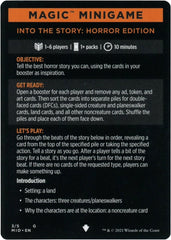 Into the Story: Horror Edition (Magic Minigame) [Innistrad: Midnight Hunt Minigame] | Lots Moore NSW