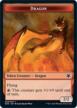 Dragon // Elf Warrior Double-Sided Token [Game Night: Free-for-All Tokens] | Lots Moore NSW