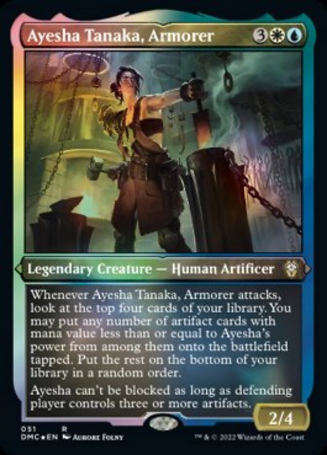 Ayesha Tanaka, Armorer (Foil Etched) [Dominaria United Commander] | Lots Moore NSW