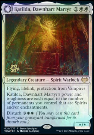 Katilda, Dawnhart Martyr // Katilda's Rising Dawn [Innistrad: Crimson Vow Prerelease Promos] | Lots Moore NSW