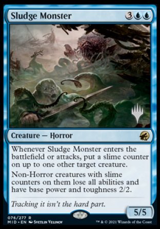 Sludge Monster (Promo Pack) [Innistrad: Midnight Hunt Promos] | Lots Moore NSW