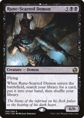 Rune-Scarred Demon [Iconic Masters] | Lots Moore NSW