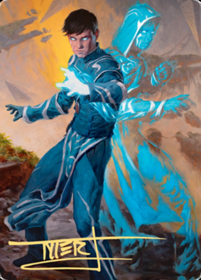 Jace, Mirror Mage 1 Art Card (Gold-Stamped Signature) [Zendikar Rising Art Series] | Lots Moore NSW