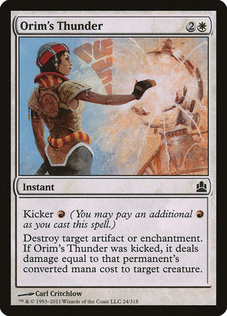 Orim's Thunder [Commander 2011] | Lots Moore NSW