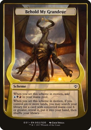 Behold My Grandeur (Archenemy: Nicol Bolas) [Archenemy: Nicol Bolas Schemes] | Lots Moore NSW