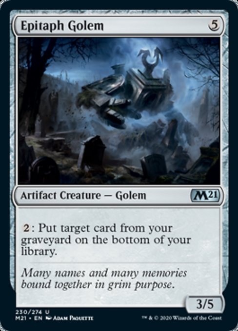 Epitaph Golem [Core Set 2021] | Lots Moore NSW