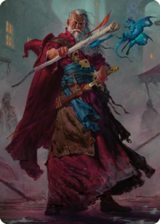 Elminster Art Card (64) [Commander Legends: Battle for Baldur's Gate Art Series] | Lots Moore NSW