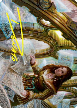 Cartographer's Survey Art Card (Gold-Stamped Signature) [Innistrad: Crimson Vow Art Series] | Lots Moore NSW