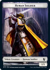 Eldrazi Spawn // Human Soldier Double-sided Token [Innistrad: Midnight Hunt Commander] | Lots Moore NSW