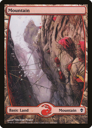 Mountain (245) - Full Art [Zendikar] | Lots Moore NSW