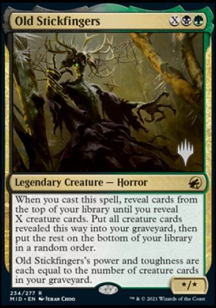 Old Stickfingers (Promo Pack) [Innistrad: Midnight Hunt Promos] | Lots Moore NSW