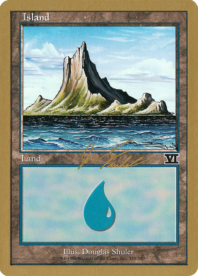 Island (jf335) (Jon Finkel) [World Championship Decks 2000] | Lots Moore NSW