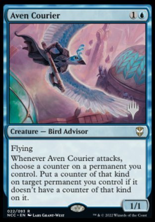 Aven Courier (Promo Pack) [Streets of New Capenna Commander Promos] | Lots Moore NSW