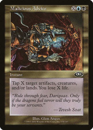 Malicious Advice [Planeshift] | Lots Moore NSW