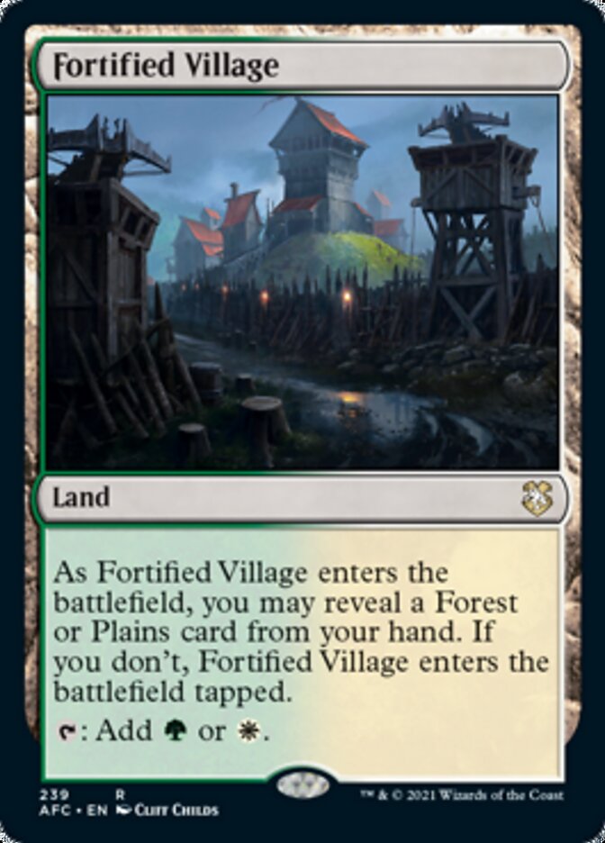 Fortified Village [Dungeons & Dragons: Adventures in the Forgotten Realms Commander] | Lots Moore NSW