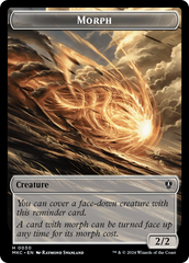 Saproling // Morph Double-Sided Token [Murders at Karlov Manor Commander Tokens] | Lots Moore NSW