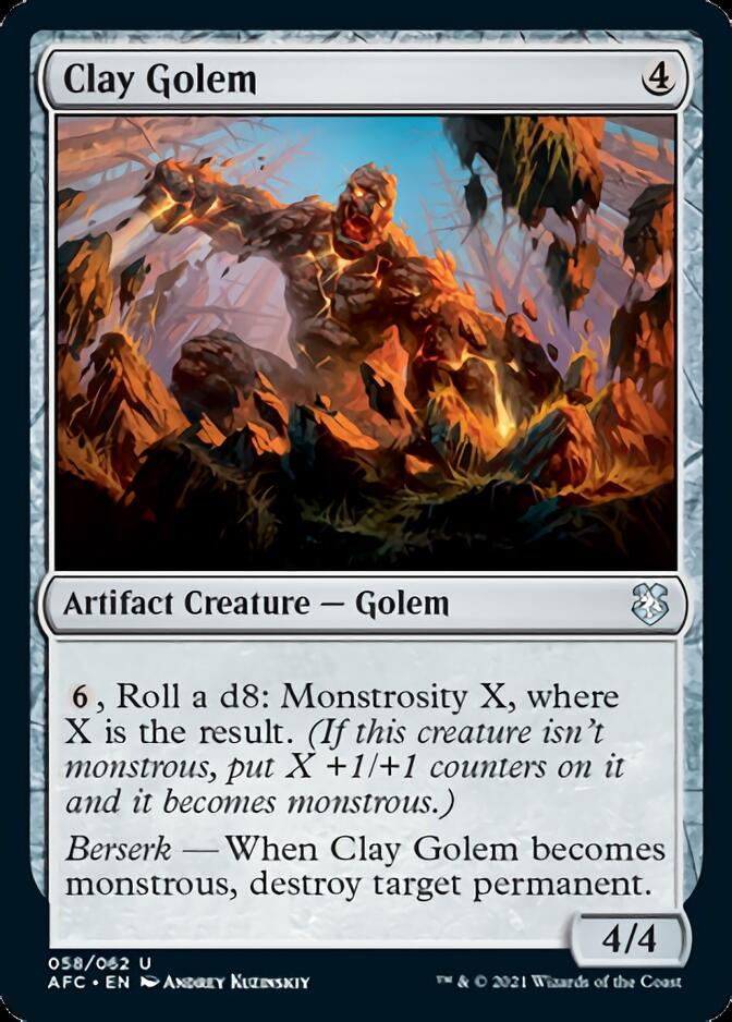 Clay Golem [Dungeons & Dragons: Adventures in the Forgotten Realms Commander] | Lots Moore NSW