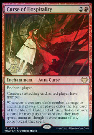 Curse of Hospitality [Innistrad: Crimson Vow Prerelease Promos] | Lots Moore NSW