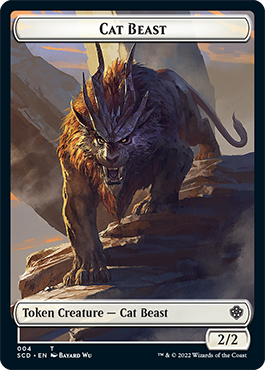 Elf Warrior // Cat Beast Double-Sided Token [Starter Commander Decks] | Lots Moore NSW