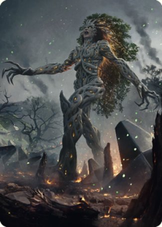 Titania, Gaea Incarnate Art Card [The Brothers' War Art Series] | Lots Moore NSW