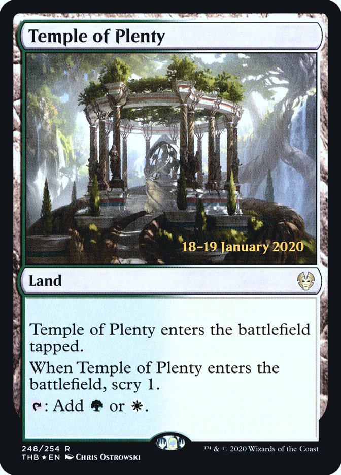 Temple of Plenty [Theros Beyond Death Prerelease Promos] | Lots Moore NSW