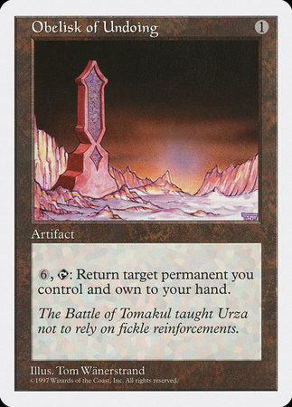 Obelisk of Undoing [Fifth Edition] | Lots Moore NSW