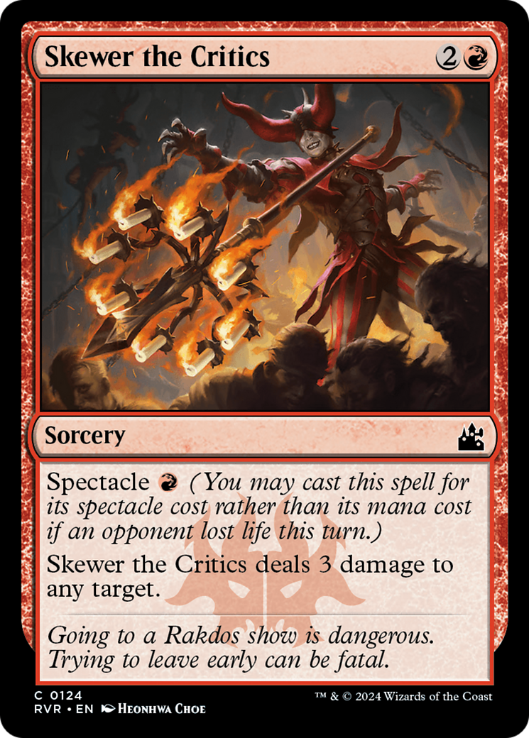 Skewer the Critics [Ravnica Remastered] | Lots Moore NSW