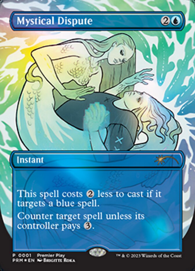 Mystical Dispute (Borderless Alternate Art) [Regional Championship Qualifiers 2023] | Lots Moore NSW