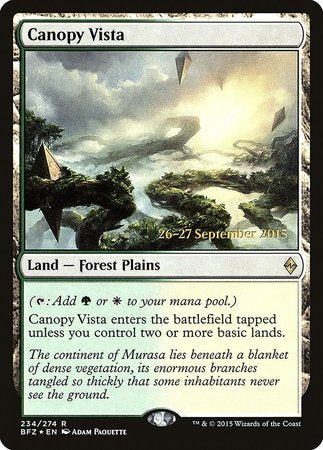 Canopy Vista [Battle for Zendikar Promos] | Lots Moore NSW