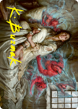 Eruth, Tormented Prophet Art Card (Gold-Stamped Signature) [Innistrad: Crimson Vow Art Series] | Lots Moore NSW