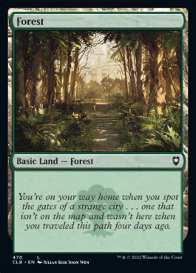 Forest (470) [Commander Legends: Battle for Baldur's Gate] | Lots Moore NSW