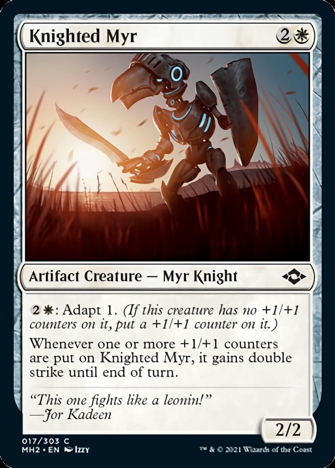 Knighted Myr [Modern Horizons 2] | Lots Moore NSW