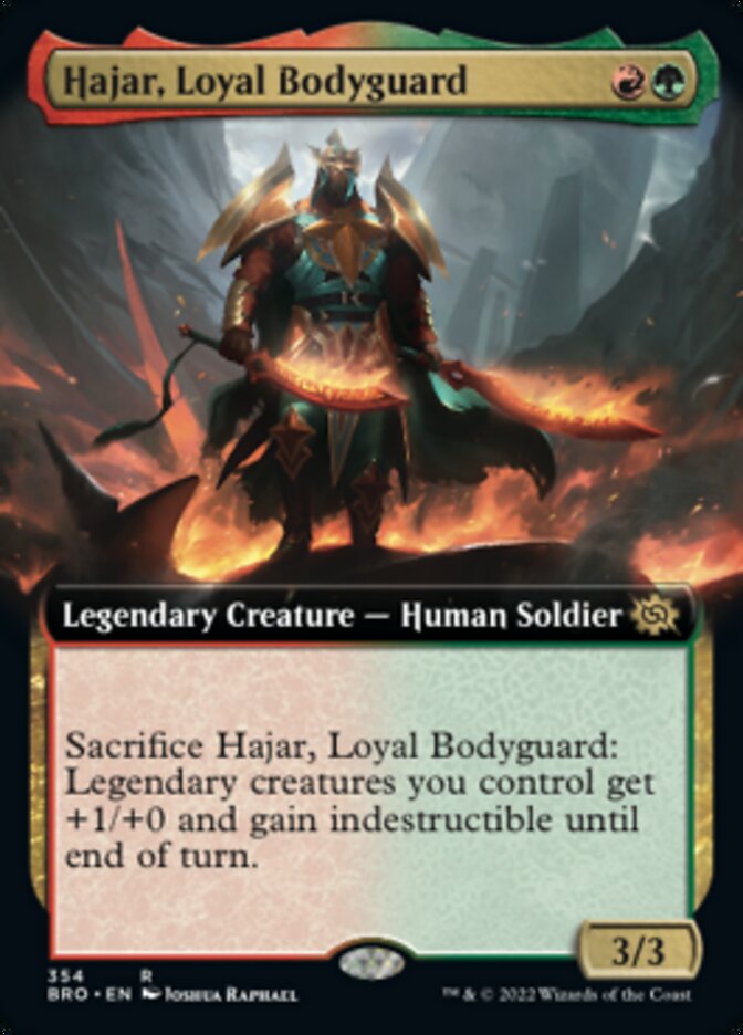 Hajar, Loyal Bodyguard (Extended Art) [The Brothers' War] | Lots Moore NSW